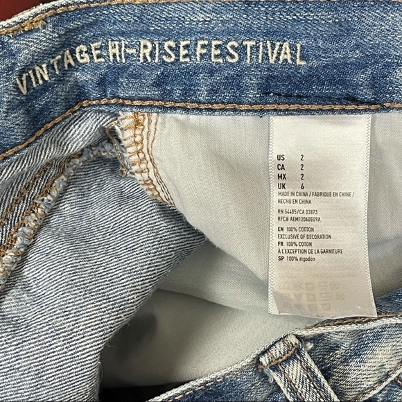 American EAGLE vintage hi-rise festival 2 - Picture 4 of 5